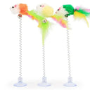 Colorful Interactive Cat Toy With Bell And Feather Fun Colorful Interactive Cat Toy With Bell And Feather Fun