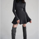 Sophisticated High Neck Knit Dress Elevate Your Style Now Sophisticated High Neck Knit Dress Elevate Your Style Now