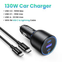 UGREEN 130W Car Charger Efficient Fast Charging Solution UGREEN 130W Car Charger Efficient Fast Charging Solution