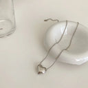 New Cross-border Couple Cavicle Chain Heart-shaped Necklace New Cross-border Couple Cavicle Chain Heart-shaped Necklace