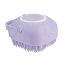 Dog Bath Massage Gloves Silicone Brush with Shampoo Box Dog Bath Massage Gloves Silicone Brush with Shampoo Box