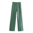 Vintage Chic High-Waist Pants for Modern Office Style Vintage Chic High-Waist Pants for Modern Office Style