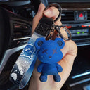 Crystal Bow Tie Bear Keychain Charm Pendant Cute Accessory Crystal Bow Tie Bear Keychain Charm Pendant Cute Accessory