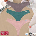 Seductive Cotton Thong Set Stylish G-String Panties for Women Seductive Cotton Thong Set Stylish G-String Panties for Women