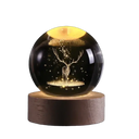 3D Crystal Ball Light Carving Solar System Night Light LED 3D Crystal Ball Light Carving Solar System Night Light LED