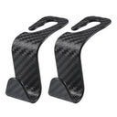 Carbon Fibre Car Seat Organizer Hooks for Handbags Clothes Carbon Fibre Car Seat Organizer Hooks for Handbags Clothes