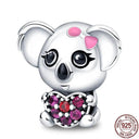 Zircon Heart Charm Pendant Sparkling Sterling Silver Jewelry Zircon Heart Charm Pendant Sparkling Sterling Silver Jewelry