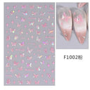 Butterfly and Fruit Nail Sticker Set with 5D Floral Designs Butterfly and Fruit Nail Sticker Set with 5D Floral Designs