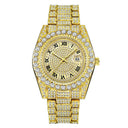 Golden Diamond Men's Quartz Watch Luxury Hip Hop Timepiece Golden Diamond Men's Quartz Watch Luxury Hip Hop Timepiece