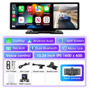 11.26 Inch 4K Dash Cam Car DVR With Wireless CarPlay Android Auto GPS Dual Lens 11.26 Inch 4K Dash Cam Car DVR With Wireless CarPlay Android Auto GPS Dual Lens