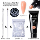 Glowing White Gel Nail Extension Kit for Beautiful Nails Glowing White Gel Nail Extension Kit for Beautiful Nails