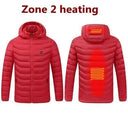 Mens USB Heated Hooded Jacket Waterproof Winter Warmer Mens USB Heated Hooded Jacket Waterproof Winter Warmer