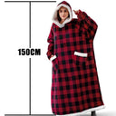 Cozy Plaid Fleece Hoodie Blanket for Trendy Winter Wear Cozy Plaid Fleece Hoodie Blanket for Trendy Winter Wear