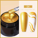 Metallic Gel Nail Polish Kit: Gold Silver Mirror Effects Metallic Gel Nail Polish Kit: Gold Silver Mirror Effects