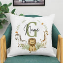 Personalized Animal Name Pillowcase Eco-Friendly Polyester Cover Personalized Animal Name Pillowcase Eco-Friendly Polyester Cover