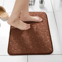 Mat Non Slip Cobblestone Embossed Bathroom Rug Memory Foam Mat Non Slip Cobblestone Embossed Bathroom Rug Memory Foam