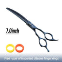 Curved Pet Grooming Shears Professional Stainless Steel Blades Curved Pet Grooming Shears Professional Stainless Steel Blades