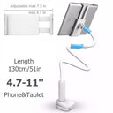 Tablet Stand Flexible Adjustable Gooseneck Holder for Hands-Free Use Tablet Stand Flexible Adjustable Gooseneck Holder for Hands-Free Use