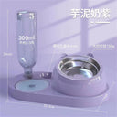 Pet Bowl Automatic Feeder Water Dispenser Double Dish Stand Pet Bowl Automatic Feeder Water Dispenser Double Dish Stand