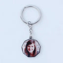 Personalized Stainless Steel Pet Photo Necklace and Keychain Personalized Stainless Steel Pet Photo Necklace and Keychain