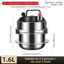 0.8-2L Outdoor Small Pressure Cooker Camping 304 Stainless Steel 0.8-2L Outdoor Small Pressure Cooker Camping 304 Stainless Steel