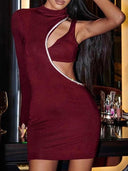 Autumn Elegance One-Shoulder Bodycon Dress Chic Black Autumn Elegance One-Shoulder Bodycon Dress Chic Black