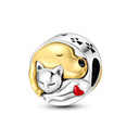 Dog Pet Charms 925 Silver Paw French Bulldog Beads Jewelry Dog Pet Charms 925 Silver Paw French Bulldog Beads Jewelry