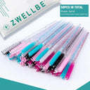 Crystal Beauty Tool Eyelashes Brush Comb Set for Makeup Crystal Beauty Tool Eyelashes Brush Comb Set for Makeup