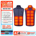 19 Areas Self Heating Vest Men's Thermal Women's USB Heated Vest 19 Areas Self Heating Vest Men's Thermal Women's USB Heated Vest