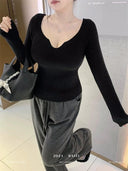 Autumn Chic Korean Sweater: Cozy Fashion Essential Wear Autumn Chic Korean Sweater: Cozy Fashion Essential Wear