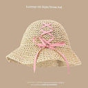 Straw Hat Japanese Style Hand Woven Womens Summer Lace Straw Hat Japanese Style Hand Woven Womens Summer Lace