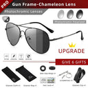 Stylish Photochromic Titanium Polarized Sunglasses for Men Stylish Photochromic Titanium Polarized Sunglasses for Men