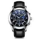 Steel Chronograph Watch Timepiece With Luminous Hands Steel Chronograph Watch Timepiece With Luminous Hands