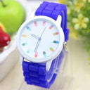 Elegant White and Green Jelly Watch Stylish Timepiece Women Elegant White and Green Jelly Watch Stylish Timepiece Women
