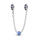 Safety Chain Silver Plated Beads Classic Safety Chain Charm Safety Chain Silver Plated Beads Classic Safety Chain Charm