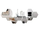 Hexagon Mirror Wall Stickers Set Modern DIY 3D Art Decor Hexagon Mirror Wall Stickers Set Modern DIY 3D Art Decor