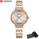 Luxurious Rhinestone Shell Dial Watch for Modern Women Stylish Luxurious Rhinestone Shell Dial Watch for Modern Women Stylish