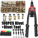 Rivet Nut Tool Kit Manual Double Insert Riveter Gun DIY Rivet Nut Tool Kit Manual Double Insert Riveter Gun DIY