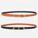 Adjustable Gold Buckle Waist Belt Skinny Accessory For Women Adjustable Gold Buckle Waist Belt Skinny Accessory For Women