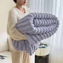 Winter Warm Blanket Skin-Friendly Striped Bedspread Throw Winter Warm Blanket Skin-Friendly Striped Bedspread Throw