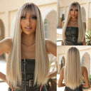 Sleek Black Synthetic Long Wig for Daily Wear and Cosplay Sleek Black Synthetic Long Wig for Daily Wear and Cosplay