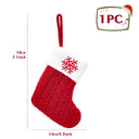 Personalized Snowflake Knit Christmas Stocking Joyful Decor Personalized Snowflake Knit Christmas Stocking Joyful Decor