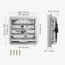 VEVOR Shutter Exhaust Fan 12 Inch with Humidity Controller VEVOR Shutter Exhaust Fan 12 Inch with Humidity Controller