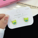 Kiss Jewelry Cute Monster Eyes Stud Earrings Trendy Kpop Fashion Gift Kiss Jewelry Cute Monster Eyes Stud Earrings Trendy Kpop Fashion Gift