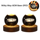 3D USB Moon Lamp: Galaxy Crystal Ball Night Light Decor 3D USB Moon Lamp: Galaxy Crystal Ball Night Light Decor
