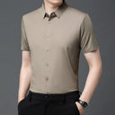 Men's Ultra Stretch Short Sleeve Shirt Business Casual Wear Men's Ultra Stretch Short Sleeve Shirt Business Casual Wear