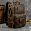 Men's Retro Crazy Horse Leather Backpack for 15.6 Inch Laptop Men's Retro Crazy Horse Leather Backpack for 15.6 Inch Laptop