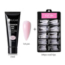 Glowing White Gel Nail Extension Kit for Beautiful Nails Glowing White Gel Nail Extension Kit for Beautiful Nails