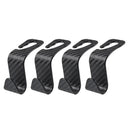Carbon Fibre Car Seat Organizer Hooks for Handbags Clothes Carbon Fibre Car Seat Organizer Hooks for Handbags Clothes
