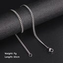 Skyrim Fashion 60cm Long Box Chain Necklace Men Jewelry Skyrim Fashion 60cm Long Box Chain Necklace Men Jewelry